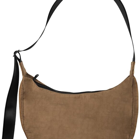 Handbags - Nylon Crescent Shoulder Bag for Women Men,Crossbody Bag with Adjustable Strap&Du